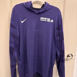 Nike Men's TCU Light hooded pullover - L, purple